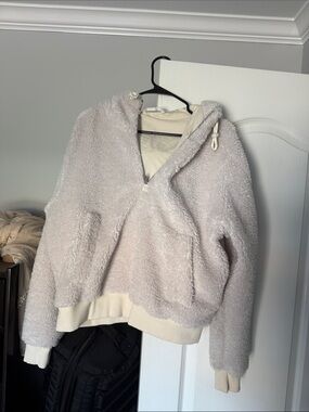 lululemon athletica Light Gray Plush Fleece Hoodie